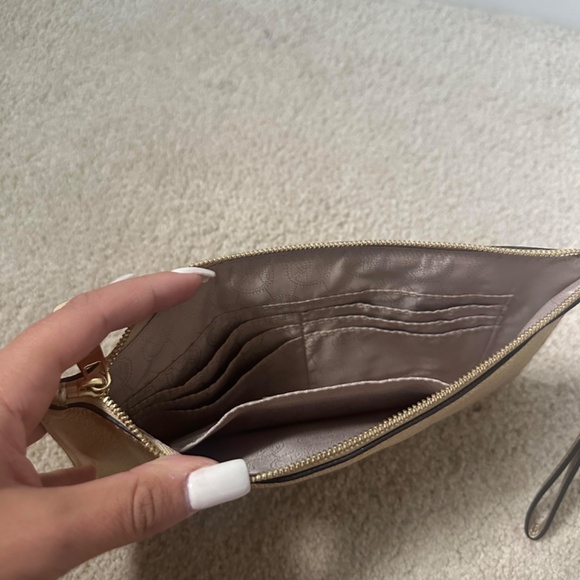 Michael Kors Metallic Gold Wristlet - Picture 4 of 7
